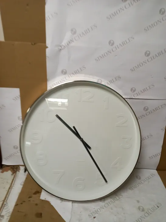 MR.WHITE NUMBERS WALL CLOCK