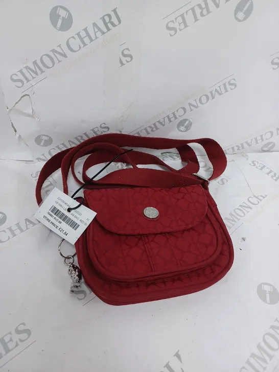 KIPLING RED STRAPPED BAG 