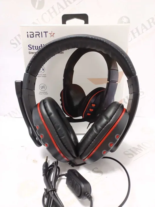 LOT OF 2 IBRIT STUDIO NC GAMING HEADSETS