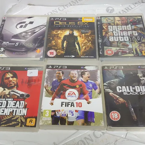 LOT OF 16 ASSORTED PS3 GAMES TO INCLUDE GTA 4, RED DEAD REDEMPTION AND NBA2K15