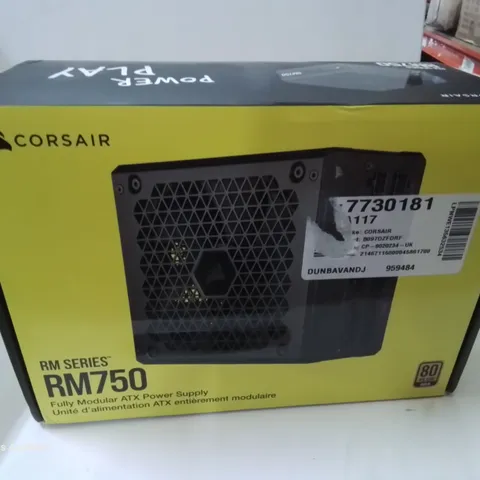 BOXED  CORSAIR RM750 FULLY MODULAR ATX POWER SUPPLY