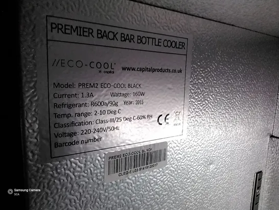 CAPITAL ECO-COOL PREMIER BACK BAR BOTTLE COOLER