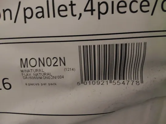 PALLET TO CONTAIN APPROX 30 X PACKS OF JOHNSON TILES MODERN FLAX NATURAL PORCELAIN FLOOR TILES - 4 TILES PER PACK // TILE SIZE: 600 X 600 X 10mm