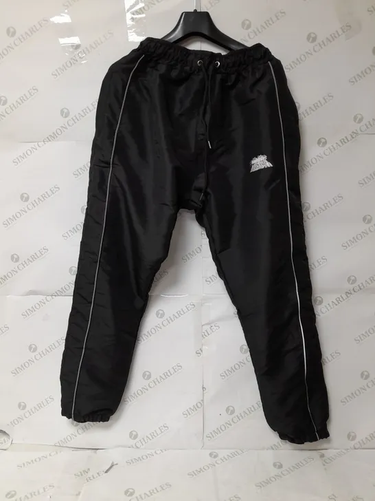 AIMER EMBROIDERED TRACKSUIT PANTS IN BLACK SIZE S RRP £98