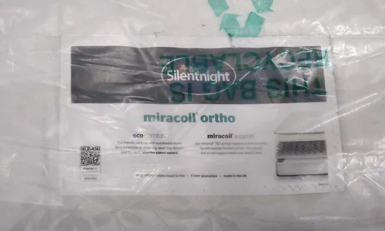 QUALITY BAGGED SILENTNIGHT ECO COMFORT ORTHO MICROCOIL SUPER KING 6' MATTRESS