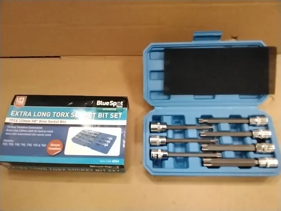 BLUESPOT EXTRA LONG TORX SOCKET BIT SET