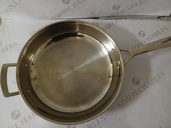 LE CRUESET STAINLESS STEEL FRYING PAN