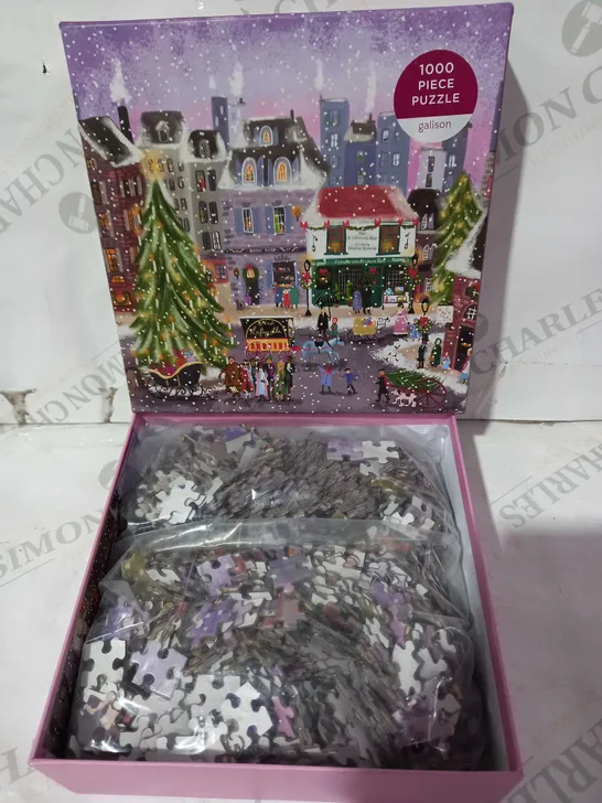 GALISON CHRISTMAS SQUARE 1000 PIECE JIGSAW PUZZLE