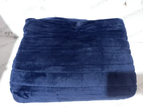 COZEE HOME HEATED NAVY THROW