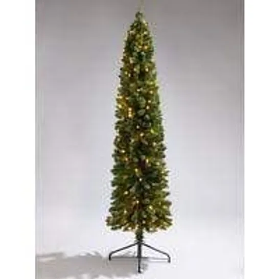 BOXED PRE-LIT 6FT PENCIL CHRISTMAS TREE - COLLECTION ONLY RRP £59.99