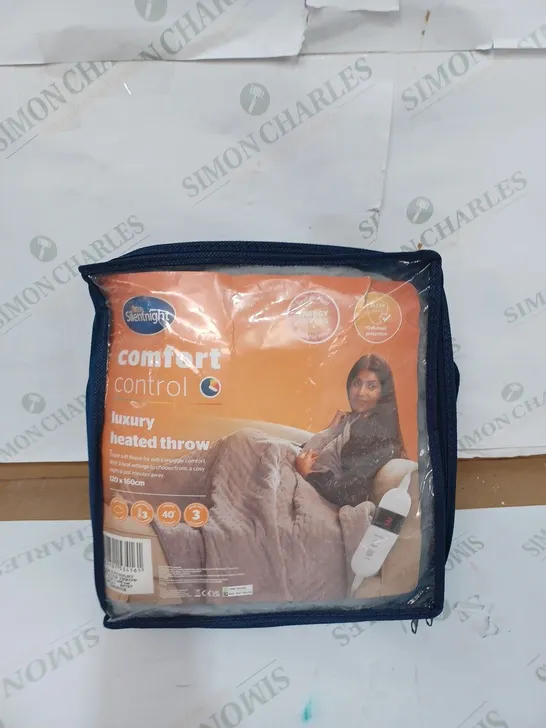 SILENTNIGHT CONTROL LUXURY HEATED THROW / SIZE: 120 X 160CM 