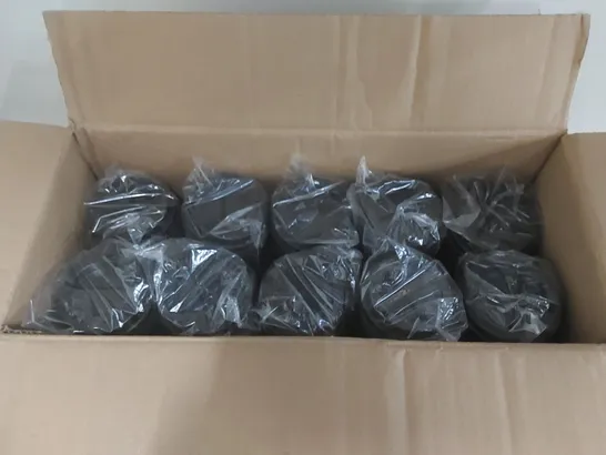 BOXED SET OF 8oz PLASTIC BLACK COFFEE CUP LIDS - APPROX 1000 LIDS 