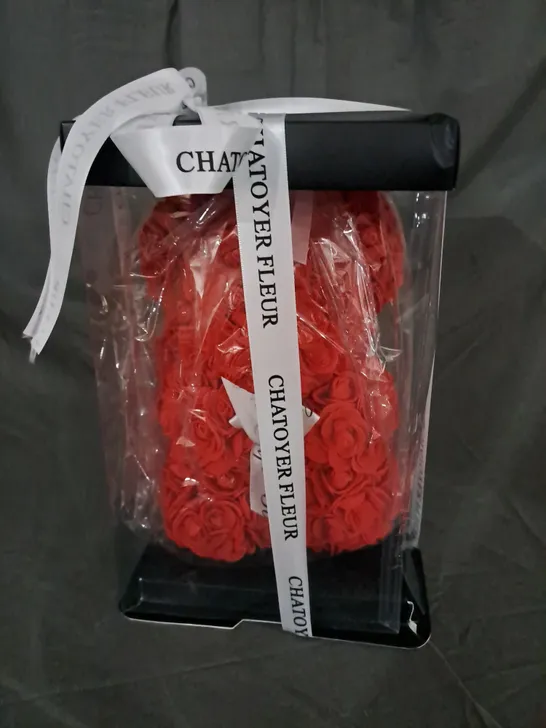 BOXED CHATOYER FLEUR ROSE BEAR