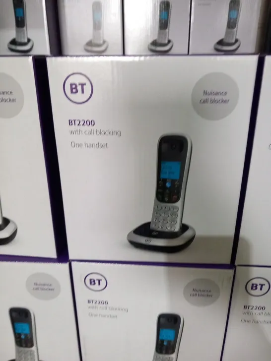 FOUR BRAND NEW BOXED BT BT2200 WITH CALL BLOCKING ONE HANDSET HOME PHONE 