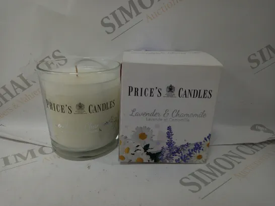 BOXED PRICES CANDLES LAVENDER & CHAMOMILE 