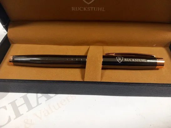 RUCKSTUHL STAINLESS STEEL LUXURY PEN IN GIFT BOX – HAND ASSEMBLED 