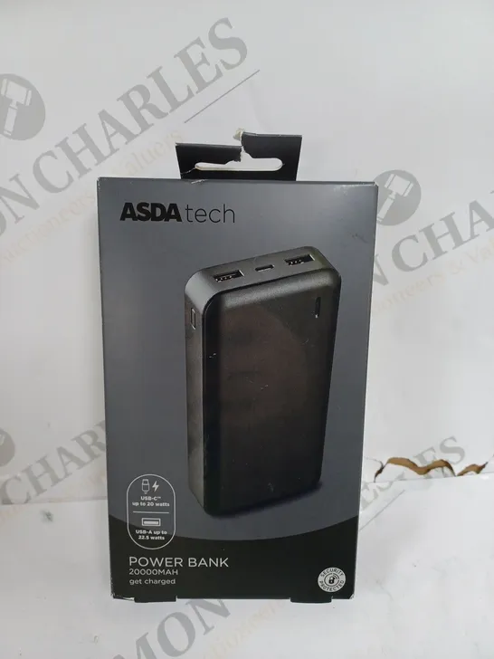 BOXED SEALED POWER BANK 20000MAH IN BLACK