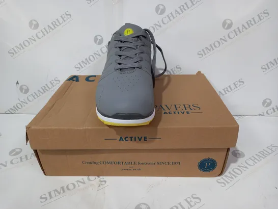 BOXED PAIR OF PAVERS ACTIVE SHOES IN GREY UK SIZE 8