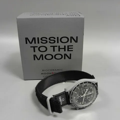 BOXED OMEGA X SWATCH MISSION TO THE MOON WATCH 