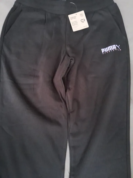 PUMA SPORTSWEAR KIDS SWEATPANTS IN BLACK SIZE 15-16 YEARS