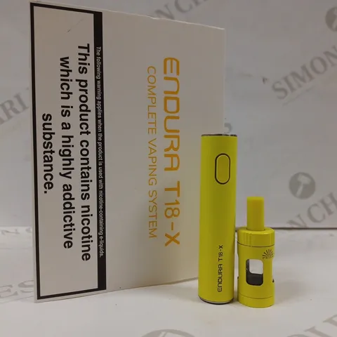 BOXED INNOKIN ENDURA T18-X VAPE SYSTEM - YELLOW 