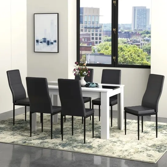 BOXED RUMLEY 6-PERSON DINING SET (2 BOXES)
