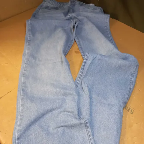 LONGTALLSALLY BLUE DENIM WIDE LEG JEANS - SIZE 14