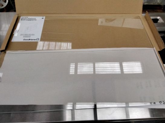 BOXED 2 X GOODHOME CICELY CABINET GLASS SHELVES (1 BOX)