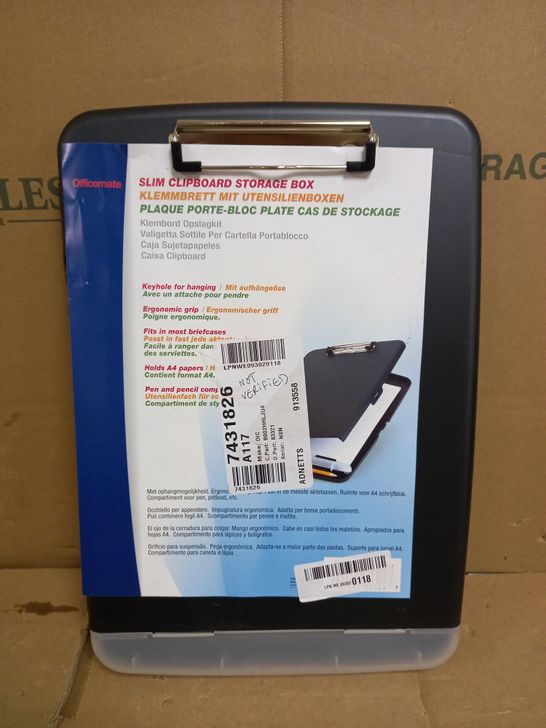OFFICEMATE CLIPBOARD STORAGE BOX (A4 SIZE)
