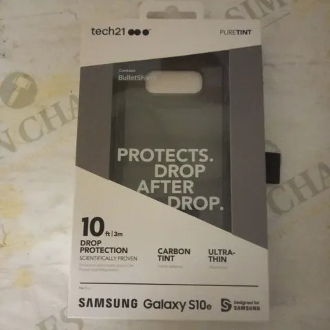 LOT OF 69 BRAND NEW TECH21 PURE TINT CASE COVER, SAMSUNG S10E, CARBON GREY