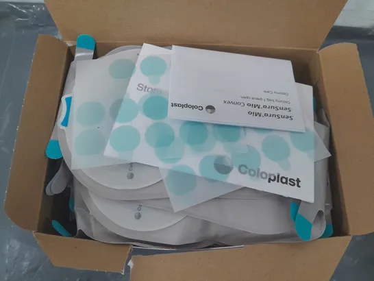 BOXED COLOPLAST 10421 OSTOMY BAG/POUCHES (QTY: APPROX 30)