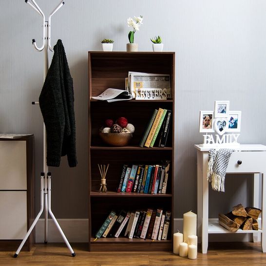 BOXED RONALD BOOKCASE IN WALNUT FINISH (1 BOX)