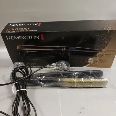 BOXED REMINGTON GOLD DUST SLIM DIGITAL STRAIGHTENER 