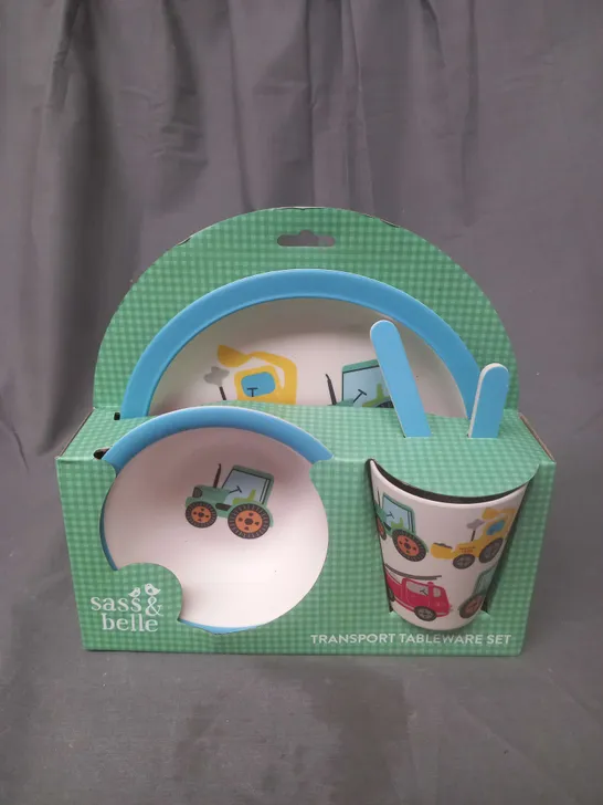 SASS AND BELLE CHILDRENS TRANSPORT TABLEWARE SET