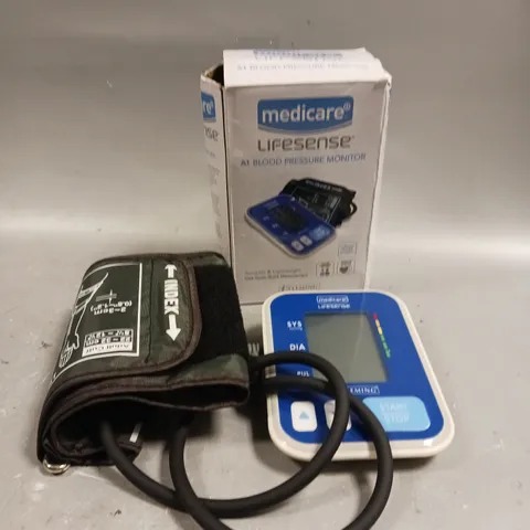 BOXED MEDICARE LIFESENSE A1 BLOOD PRESSURE MONITOR 