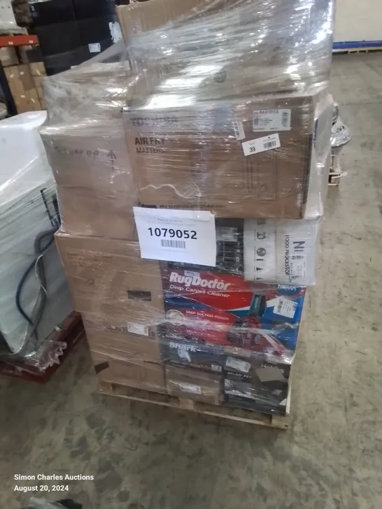 PALLET OF APPROXIMATELY 28 UNPROCESSED RAW RETURN HOUSEHOLD AND ELECTRICAL GOODS TO INCLUDE;