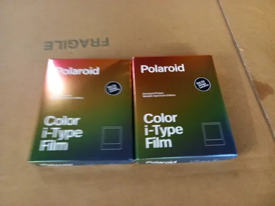 LOT OF 2 POLAROID COLOUR I-TYPE FILM 