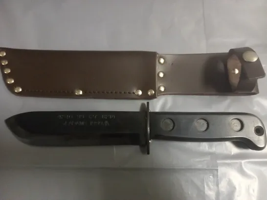 J.ADAMS 1999 7" SURVIVAL KNIFE IN SHEATH