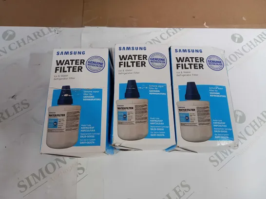 LOT OF 3 SAMSUNG WATER FILTERS FOR FRIDGES WITH ICE/WATER DISPENSERS