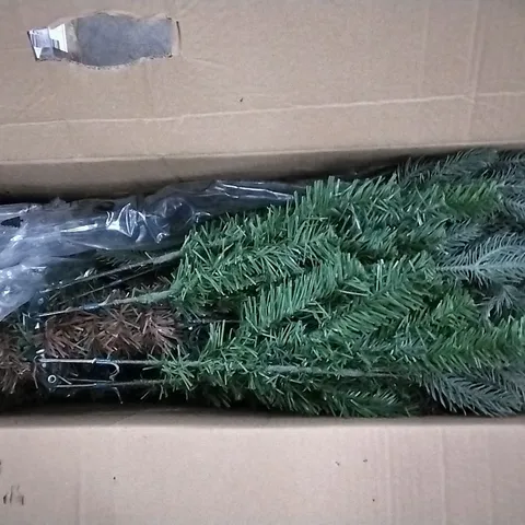 BOXED GREEN REALISTIC FIR CHRISTMAS TREE SIZE 6"