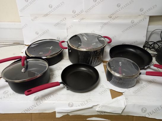 AMAZON BASICS HARD ANODISED NON-STICK COOKWARE SET