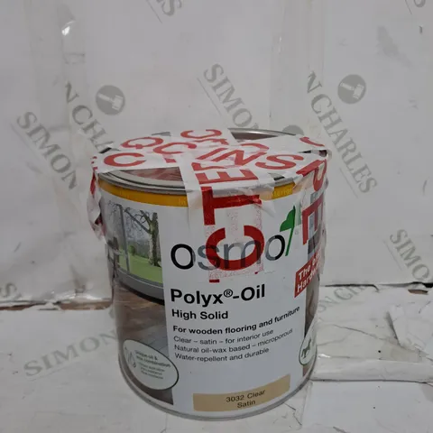 OSMO POLYX-OIL ORIGINAL 3032 CLEAR SATIN - 2.5L - COLLECTION ONLY 