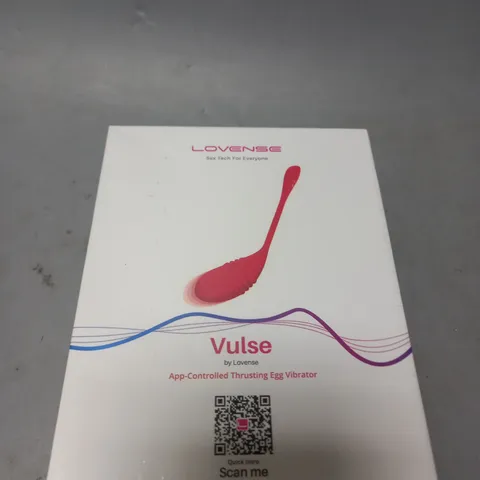 BOXED AND SEALED LOVENSE VULSE APP-CONTROLLED THRUSTING EGG VIBRATOR