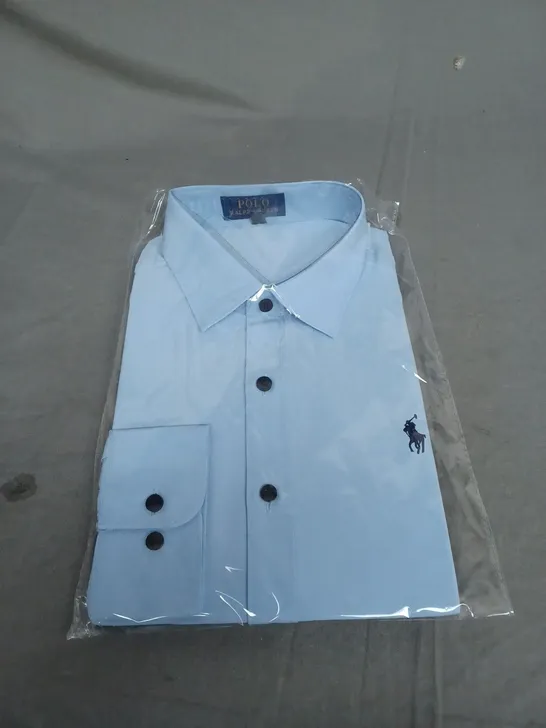 SEALED POLO RALPH LAUREN BUTTONED SHIRT IN PALE BLUE SIZE UNSPECIFIED