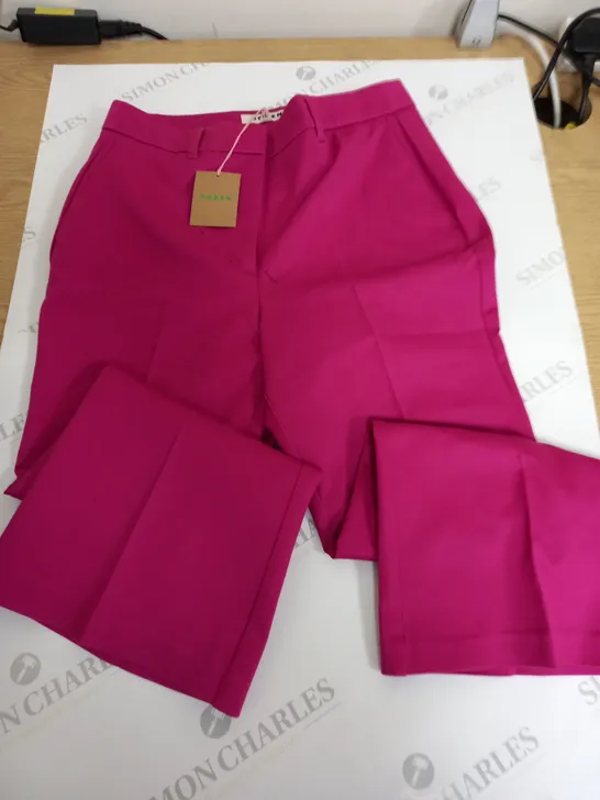 BODEN CHELSEA BI-STRETCH TROUSERS IN PINK - UK 12P