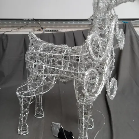 OUTDOOR SPUN ACRYLIC STANDING REINDEER 