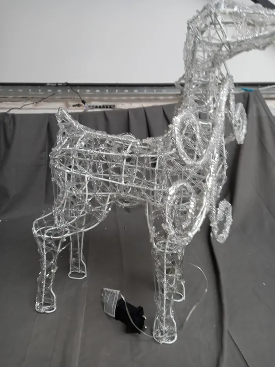 OUTDOOR SPUN ACRYLIC STANDING REINDEER  RRP £69.99