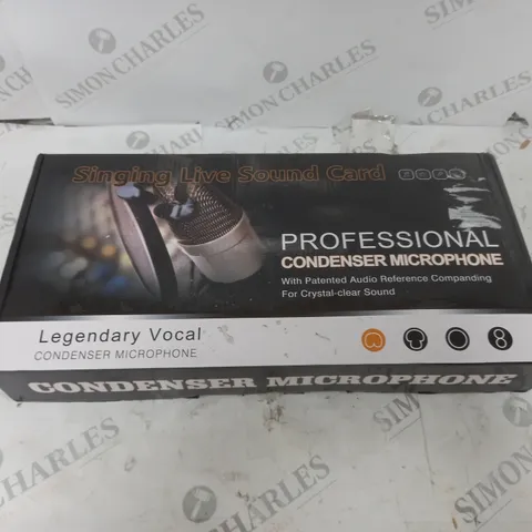 CONDENSER MICROPHONE WITH PATENTED AUDIO REFERENCE COMPANDING FOR CRYSTAL CLEAR SOUND - BOXED 