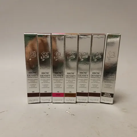 APPROXIMATELY 7 BOXED LANCOME BROW DENSIFY EYEBROW FILLER & ENHANCER IN VARIOUS SHADES TO INCLUDE 08-AUBURN 
