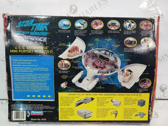 STAR TREK THE NEXT GENERATION INNERSPACE SERIES USS ENTERPRISE MINI PLAYSET